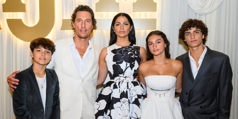 Matthew McConaughey and wife Camila are joined by their 3 kids in red-carpet family affair — see the pics