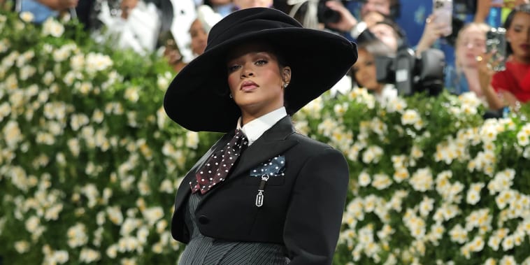 Rihanna is pregnant with baby No. 3, A$AP Rocky confirms on Met Gala carpet