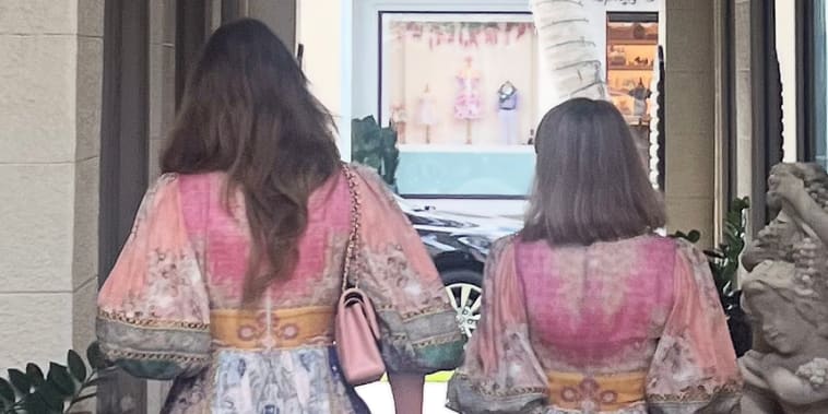 When long-lost sisters met for the first time, they got a surprise: They were wearing the same dress