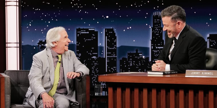 Henry Winkler, grandpa of 7, gives Jimmy Kimmel this 1 piece of grandparenting advice