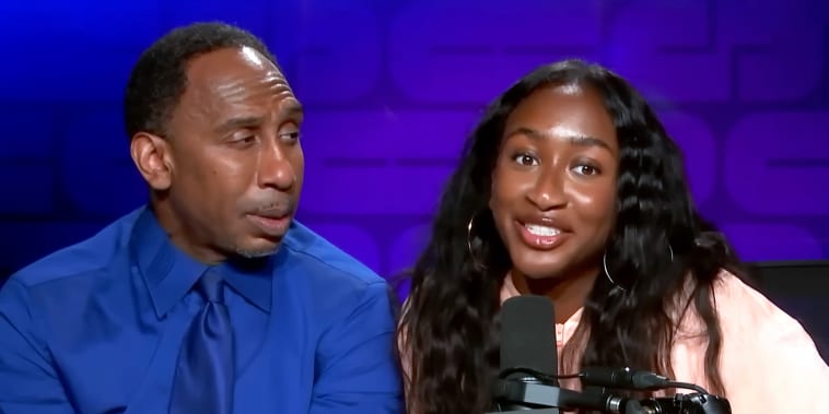 Stephen A. Smith's Daughter Roasts Him (and His Hairline) On His Podcast