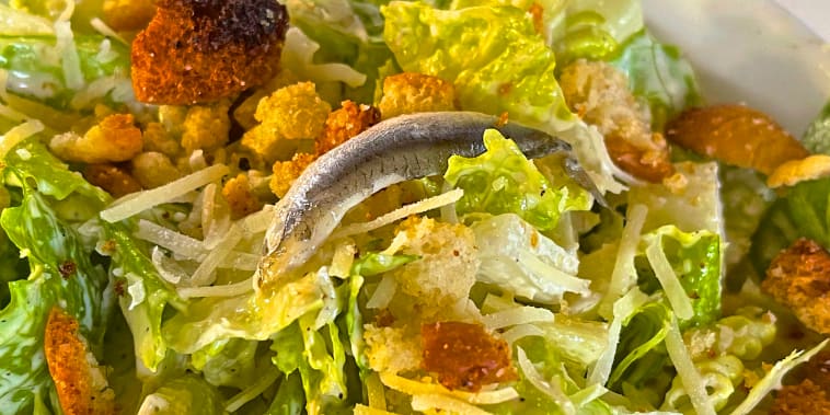 Do Whole Anchovies Belong on Caesar Salad? Viral Video Sparks Question