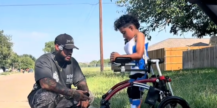 Dad Helps Son Conquer No. 1 Fear in His Walker in Heartwarming Video