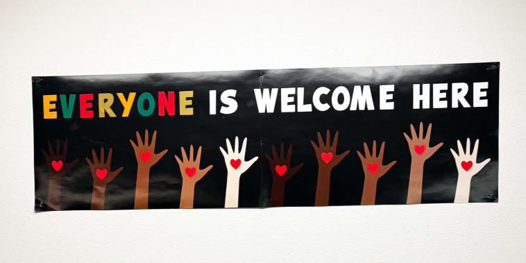 Teacher ordered to remove signs from classroom, including one saying ‘Everyone is welcome here’