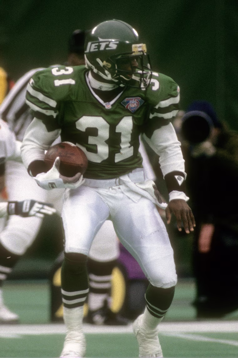 on-field action during an NFL game