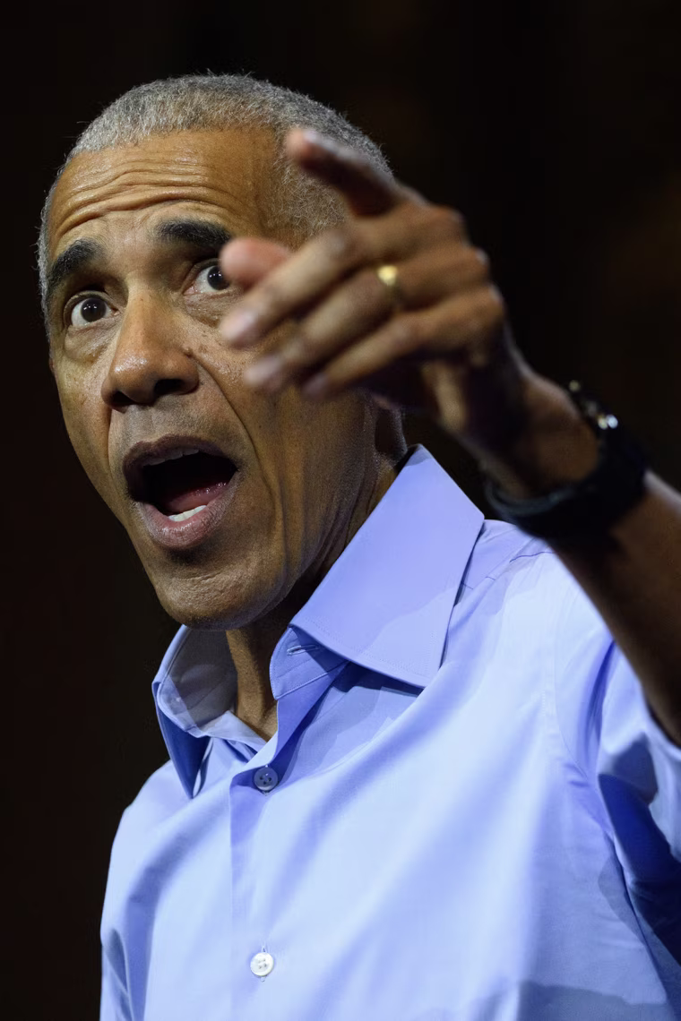 Former President Barack Obama Campaigns With Ohio Democrats In Cleveland