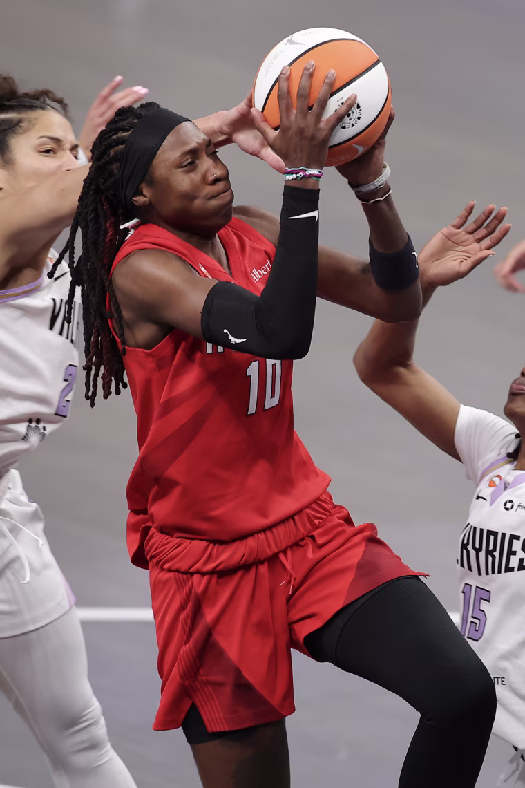 On-court action during the 2026 WNBA Finals.