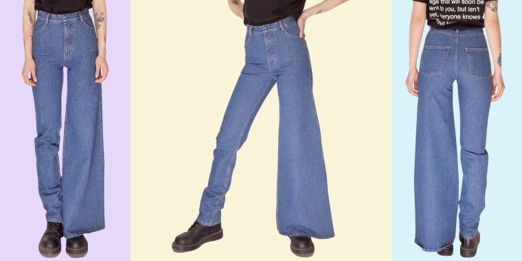 Asymmetrical jeans
