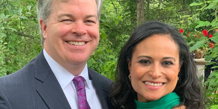 Kristen Welker and her husband, John Hughes.