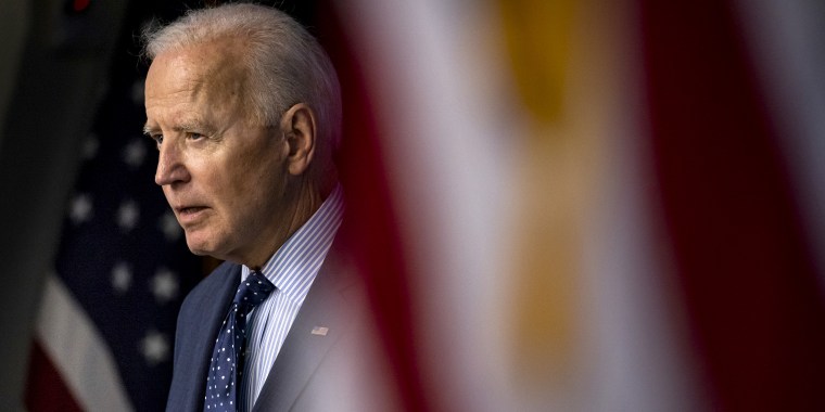 President Joe Biden speaks in the Eisenhower Executive Office Building in Washington, D.C., on June 2, 2021.