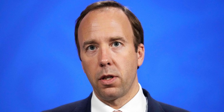 Image: FILES-BRITAIN-HEALTH-VIRUS-POLITICS-HANCOCK