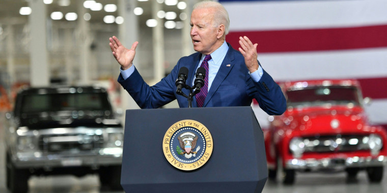 President Joe Biden delivers remarks at the Ford Rouge Electric Vehicle Center in Dearborn, Mich. on May 18, 2021.