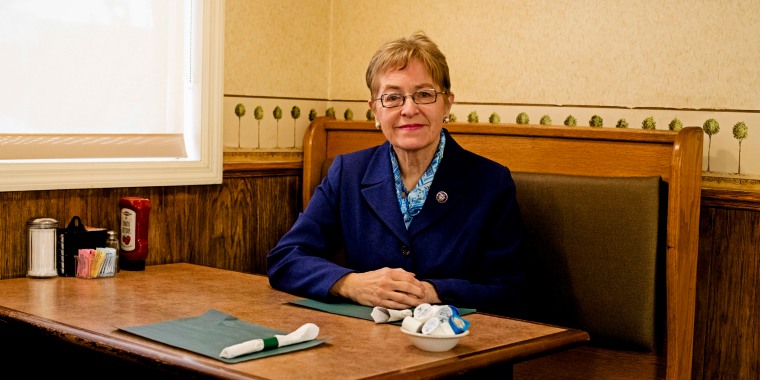 Rep. Marcy Kaptur, D-Ohio, at Reynolds Garden Cafe in Toledo.