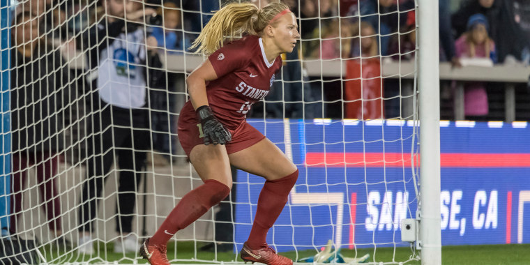 Stanford goalkeeper Katie Meyer