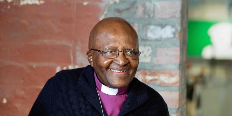 El arzobispo emérito y premio Nobel Desmond Tutu, en Ciudad del Cabo el 27 de abril de 2019.