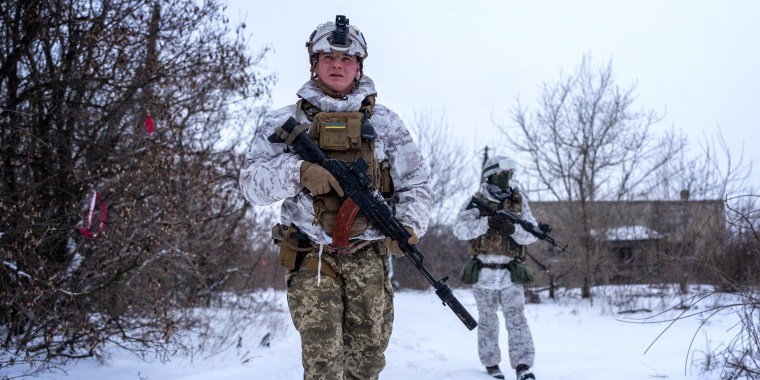 Ukrainian Servicemen of the 25th Air Assault Battalion