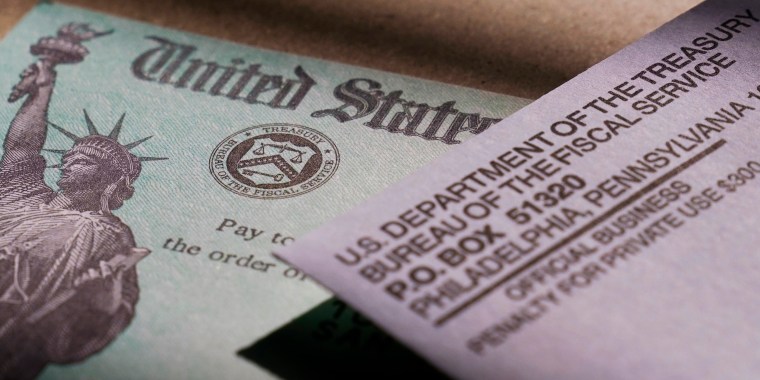 Cheque de estímulo emitido por el IRS del 28 de enero de 2021.
