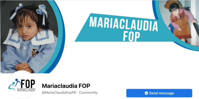 Página de Facebook de la Asociación MariaClaudia FOP.