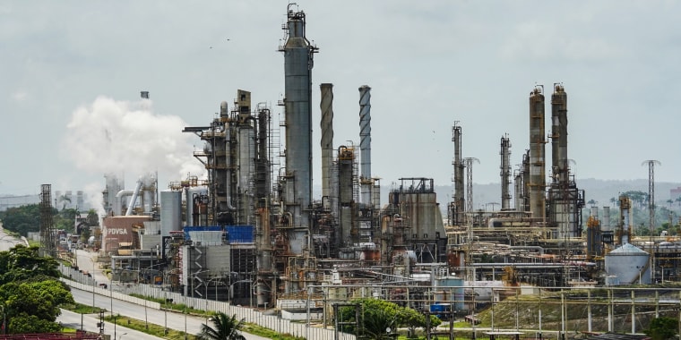 The Petroleos de Venezuela SA El Palito refinery in El Palito, Venezuela, on March 9, 2022.