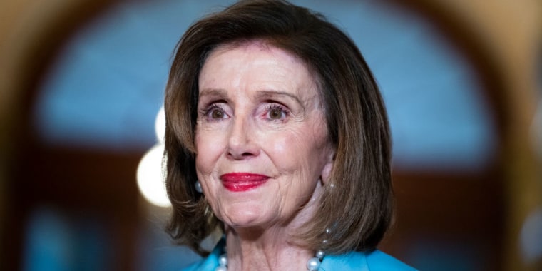 La presidenta de la Cámara de Representantes, la demócrata Nancy Pelosi en el Capitolio el jueves 19 de mayo de 2022.
