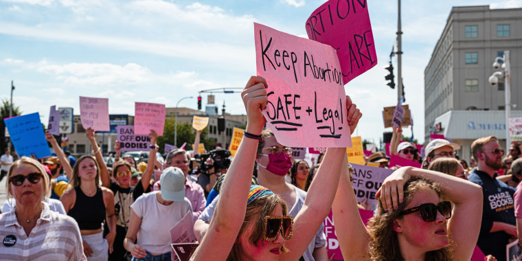 Abortion rights demonstrators to protest the Supreme Court's decision in the Dobbs v Jackson Women's Health case