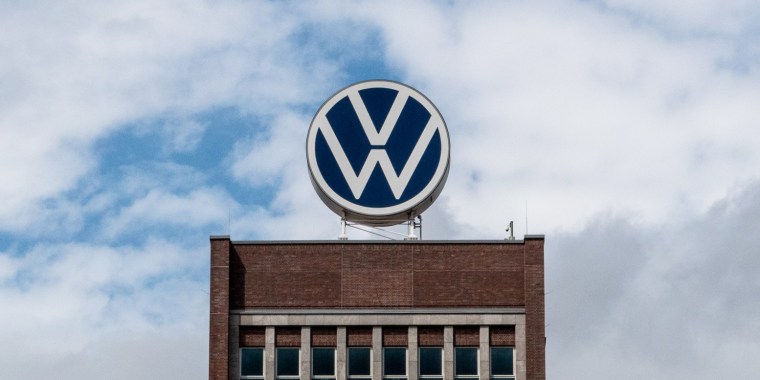 A Volkswagen building in Lower Saxony, Wolfsburg, Germany, on July 26, 2022.