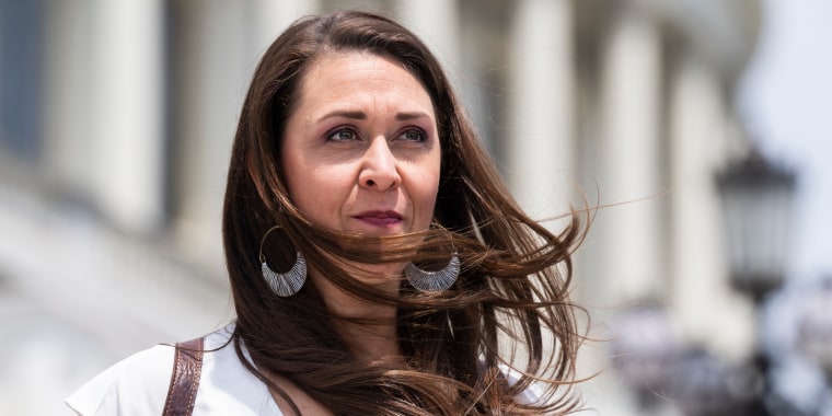 Rep. Jaime Herrera Beutler, R-Wash., on the House steps of the U.S. Capitol on June 16, 2022.