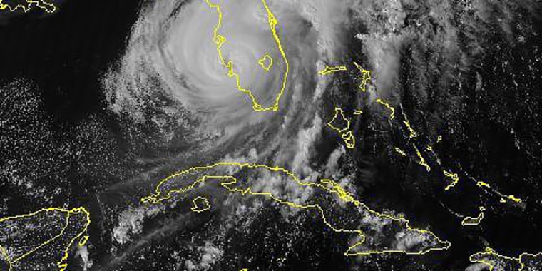 Hurricane Ian moves up the Florida coast on Sept. 28, 2022.