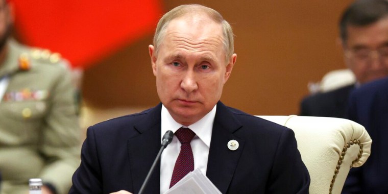 El presidente ruso, Vladimir Putin, durante una cumbre en Uzbekistán, el 16 de septiembre de 2022.