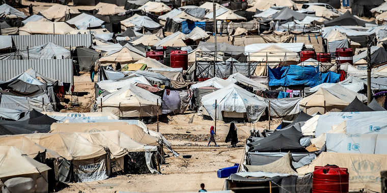 The al-Hol camp in al-Hasakeh governorate in northeastern Syria, on Aug. 8, 2019.