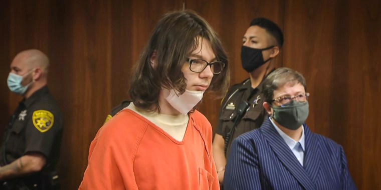 Ethan Crumbley in court on Oct. 24, 2022.