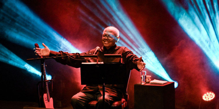 Pablo Milanés performs in Havana  on June 21, 2022.