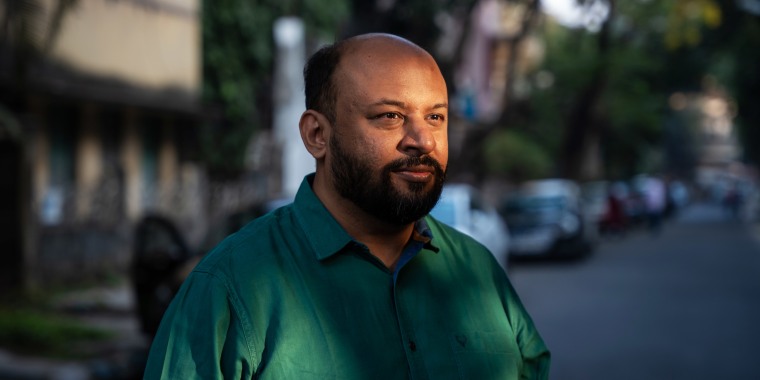 Pratik Sinha, one of the founders of Alt News, near his office in Kolkata, India on Nov 28, 2022.                                                 