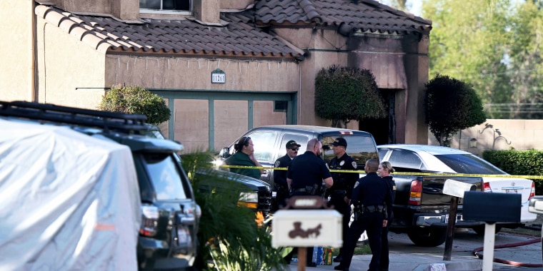 Three bodies were found in the house which police are investigating as a homicide. (Will Lester/Inland Valley Daily Bulletin/SCNG via AP)