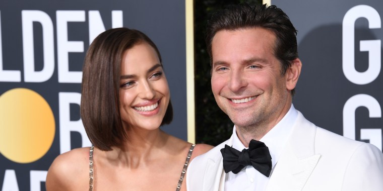 Irina Shayk y Bradley Cooper en los 'Golden Globes' de 2019