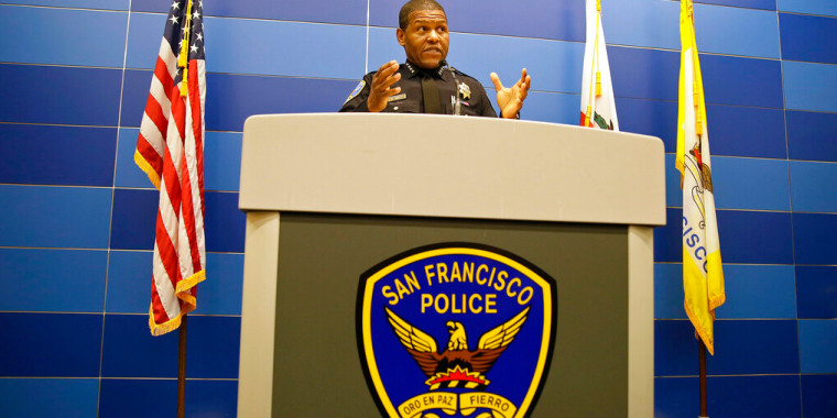 El jefe del Departamento de Policía de San Francisco, Bill Scott, durante una rueda de prensa en mayo de 2019.