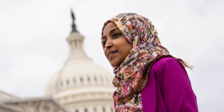 Rep. Ilhan Omar (D-MN) Attends Event Marking 6 Years Since Trump's Muslim Ban