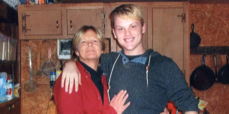 Sandy Smith with her son, Stephen Smith.