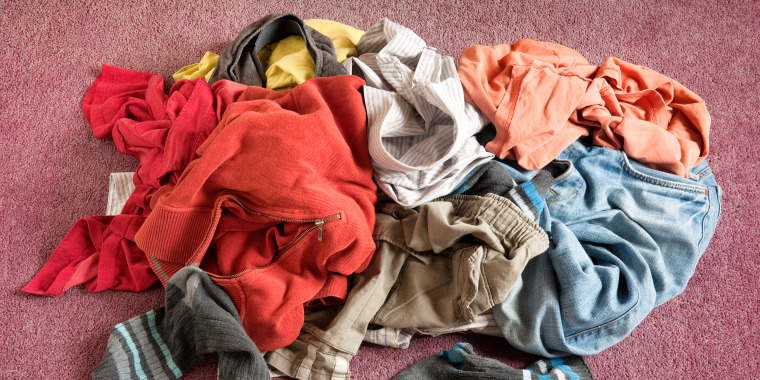 Clothes in a pile