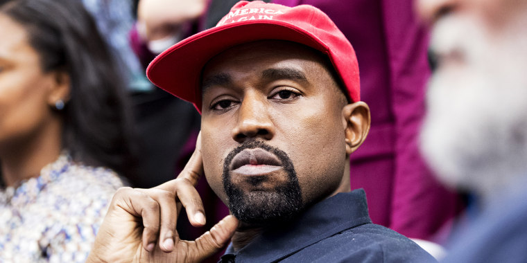 Kanye West at the White House in 2018.