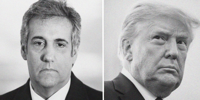 Michael Cohen and Donald Trump.