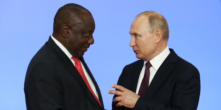 Russian President Vladimir Putin attends the Russia-Africa Summit in Sochi