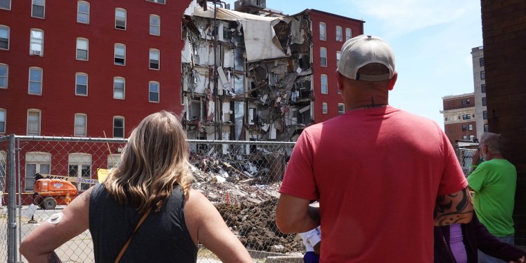 Six-Story Apartment Building Partially Collapses In Davenport, Iowa
