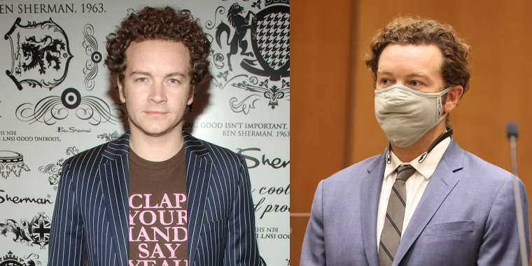 Danny Masterson 2006; el actor en 2023 en la corte siendo declarado culpable de violar a dos mujeres.