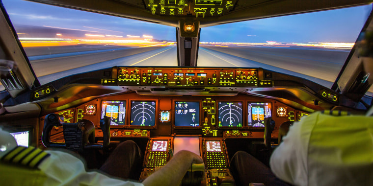 Airliner cockpit