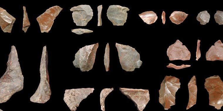Stone tools discovered at Greece's oldest know archaeological site are dated from around 700,000 years ago.