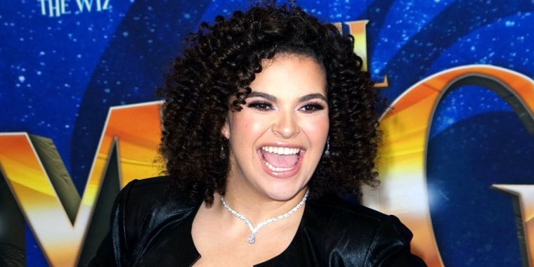 Lucero Mijares en la rueda de prensa de la obra 'El Mago (The Wiz)'
