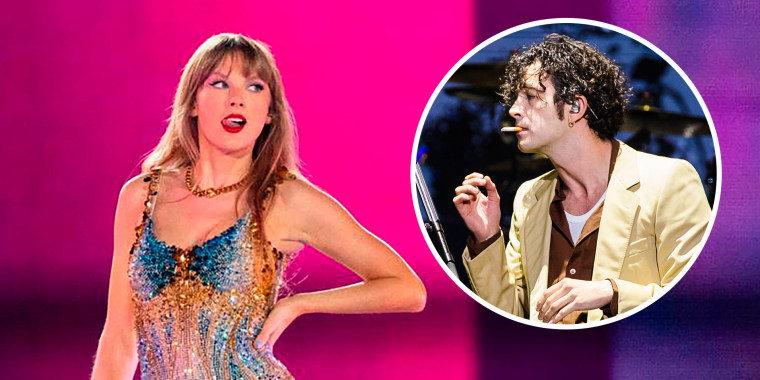 Taylor Swift y Matti Healy.