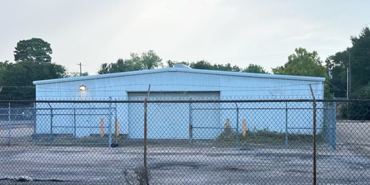 The alleged "Brave Cave," an unmarked warehouse reportedly used by the Baton Rouge Police Department.