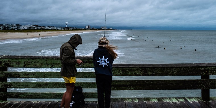 Tropical Storm Ophelia reaches landfall